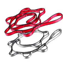 Высокопрочный Воздушный Гамак для йоги, удлиненный эластичный пояс, двухслойная цепочка с ромашками, веревка для скалолазания, гамак, веревка для дерева, 110*1,6 см