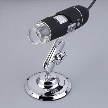 

50-500X 2MP USB 8-LED Light Microscope Endoscope CMOS Video Camera Magnifier w/ Stand Industrial