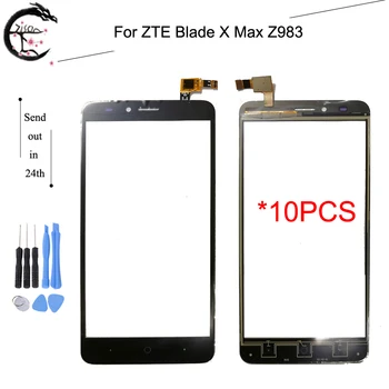 

10PCS For ZTE Blade X Max Touch Panel Z983 Sensor Digitizer Front Glass Screen With Flex Cable For ZTE Z983 Xmax Touch screen