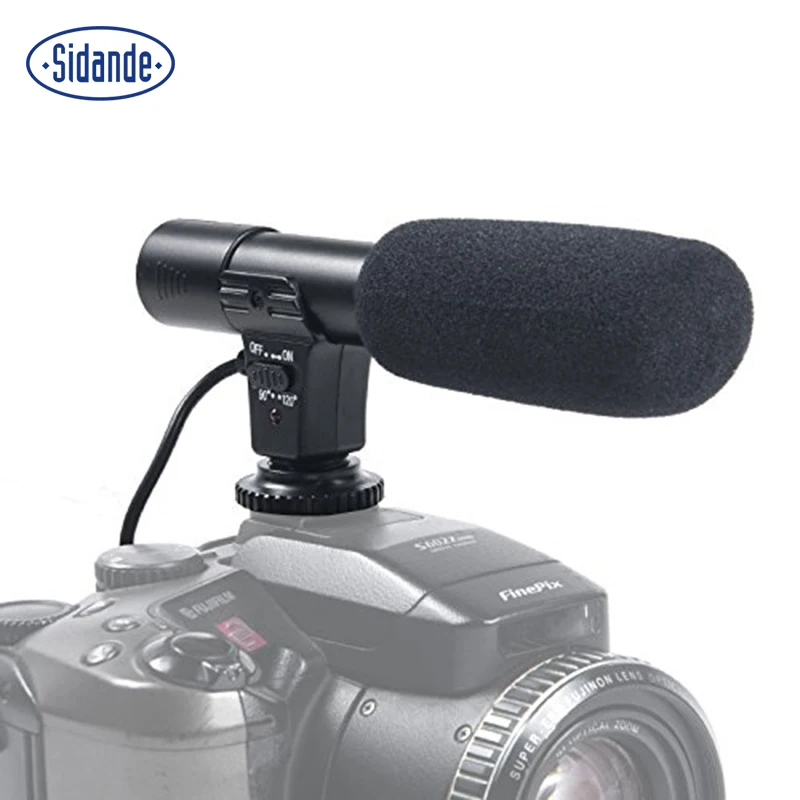 

Sidande Mic 01 Shotgun Professional Studio/Stereo Recording 3.5mm Microphone/Microfone for CANON NIKON PENTAX Panasonic DSLR