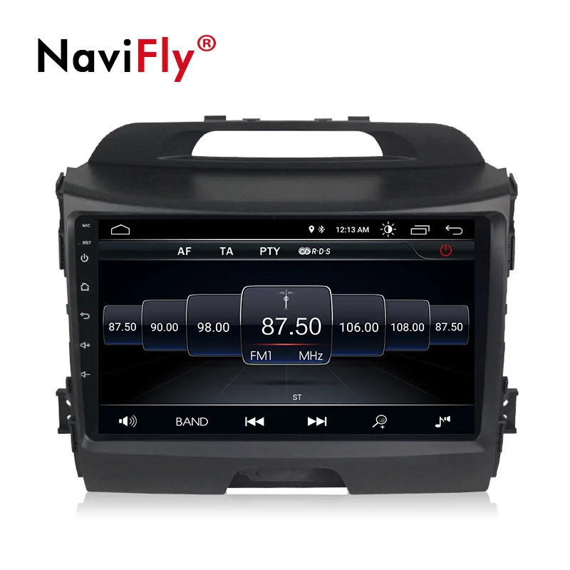 Sale NaviFly 9" Android 8.1 Car GPS Navigation For KIA Sportage R 2010 2014 2011 2012 2013 2014 2015 Car radio multimedia player 3