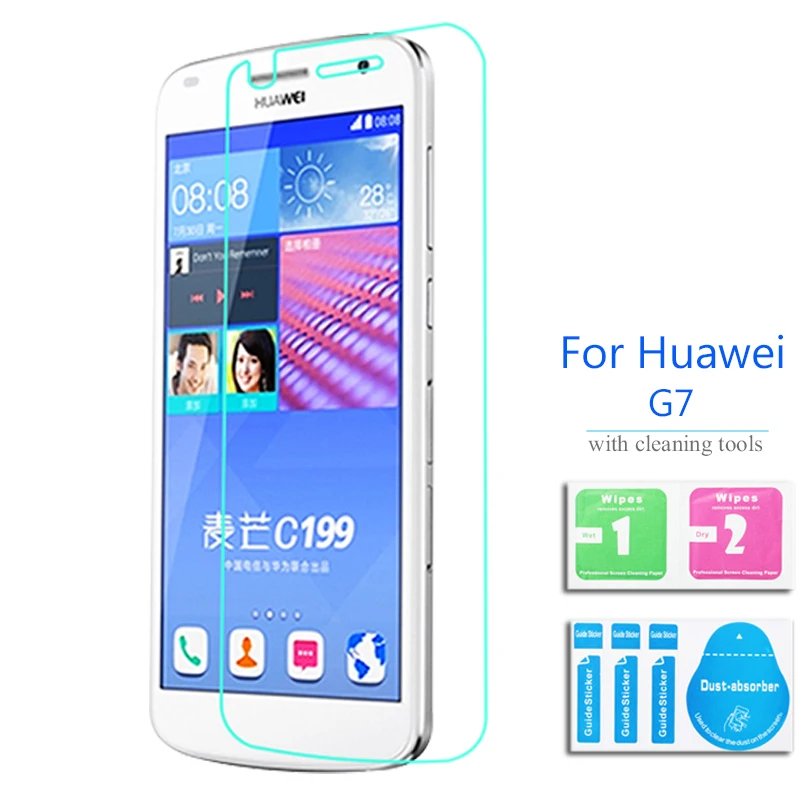 2 шт для Huawei Ascend G7 L01 Закаленное стекло Защитная пленка экрана на L03 TL00 UL10 Dual Sim