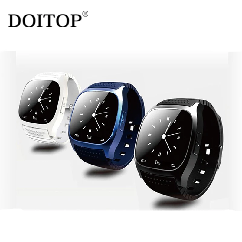 DOITOP M26 BlueTooth BT умные часы для Andriod модные носимые устройства напоминания шагомер