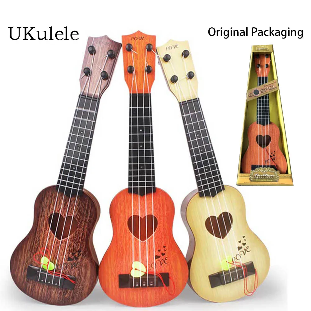

39cm/44cm Mini Ukulele Simulation Guitar Kids Musical Instruments Toy Music Education Development Kids Birthday Christmas Gift