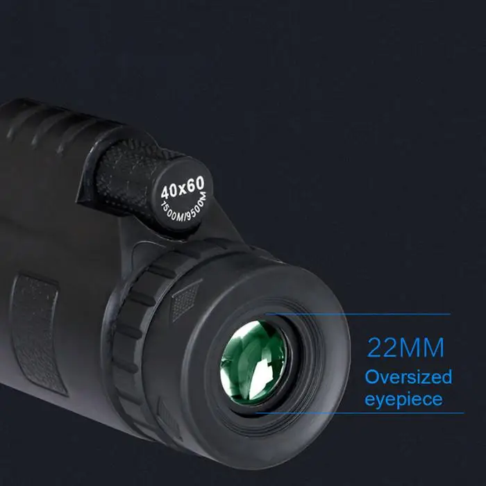 Escopo com Bússola Clipe de Telefone Monocular + Tripé Alta Poderosa Telescópio Monocular hd Duplo Foco Clipe Bússola 40x60 11 Esporte e Lazer