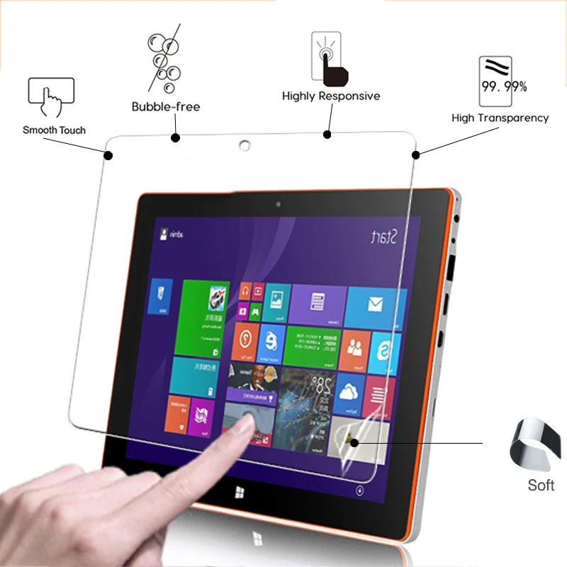 

High Clear Glossy screen protector film For Jumper EZpad 4S 10.6" tablet ANti-Scratched HD lcd screen protective films + tools