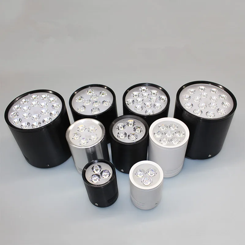 

Dimmable LED Surface Mounted Downlight 3W//5W/7W/9W/12W/15W/18W AC85-265V 230V 240V Ceiling Spot Lamp Home Indoor Light