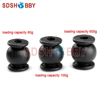 

4pcs/bag*Universal Aerial Photographing Shock Absorption Ball/ Damping Ball (60g/100g/600g loading capacity)-Black Color