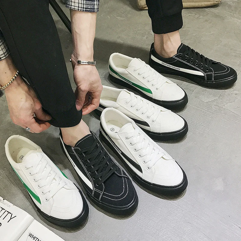 

Men's shoes low to help breathable summer casual tide shoes students wild board shoes Korean version of the trend of small white