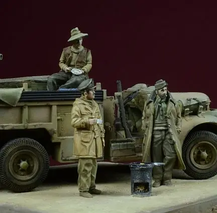 

pre order-Resin toys 72004 - Breakfast in The Sahara - LRDG Patrol Free shipping