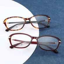 Для женщин оправы Модные оптические очки с прозрачными линзами Овальные Солнцезащитные очки "кошачий глаз" в классическом стиле Рамки TR90 гибкий