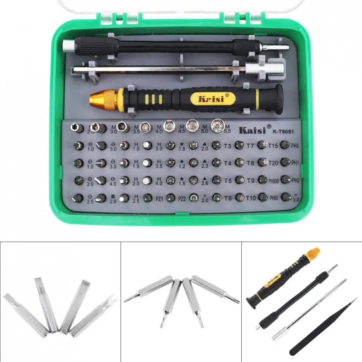 Kaisi 51 в 1 инструменты для разборки комплект универсальная отвертка набор для ремонта телефонов дома Приспособления