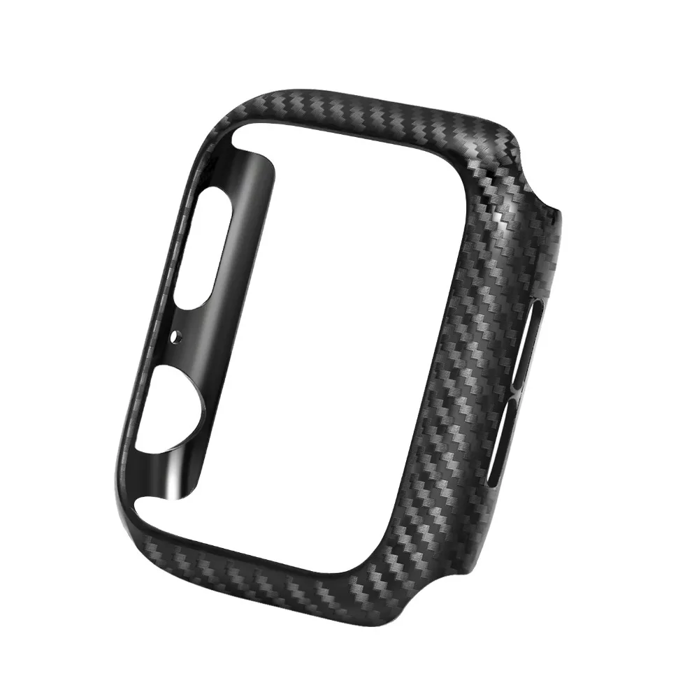 Чехол Laforuta для Apple Watch 5 Крышка Ультратонкая рама Углеродный бампер iWatch серии 4 3
