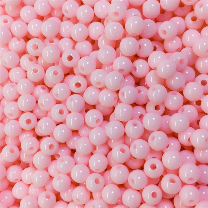 12  Multicolor Round Beads Diy Hand Made Beaded Bracelet Necklace Jewelry Making Candy Color Loose Beads Diy Clothing Accessories