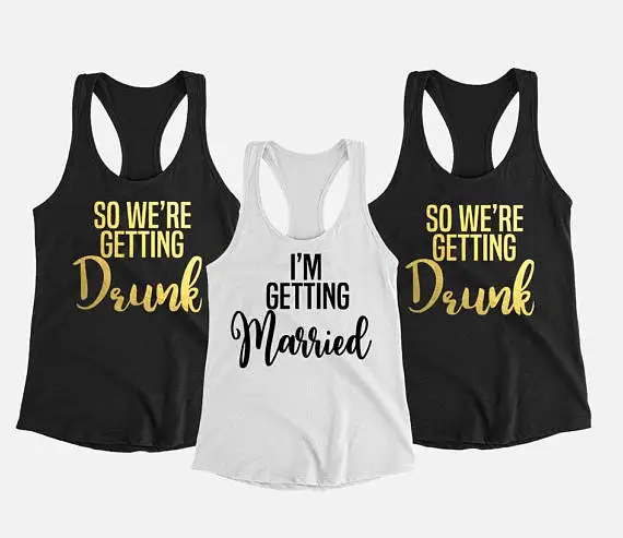 

personalize glitter gold Bride i am getting married Tank tops tees Bachelorette Tanks bridal shower t Shirts Party favors