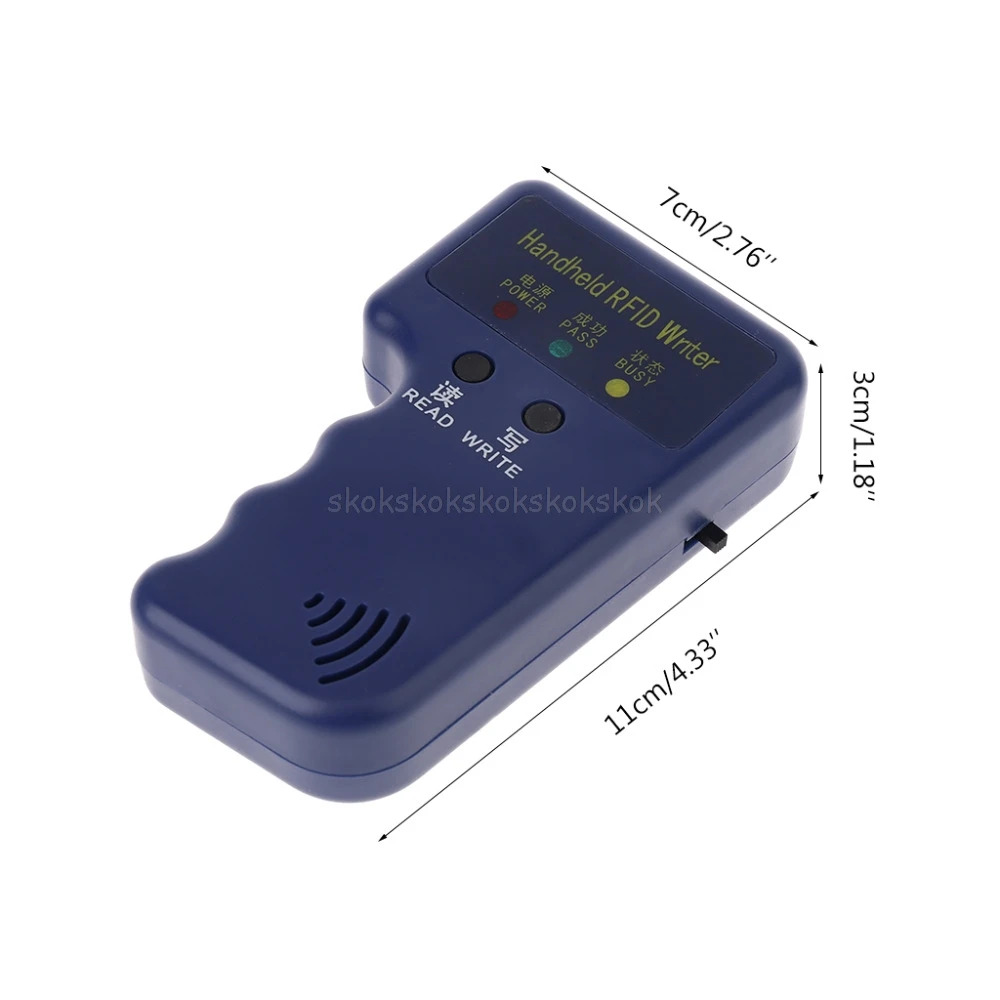 Ручной 125 кГц RFID Дубликатор Копир Писатель программист считыватель+ ключи EM4305 T5577 перезаписываемые ID брелки метки карты Jy19 19