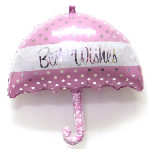 2pcs/lot Anagram Best Wishes Umbrella Foil Balloons Cartoon Shape