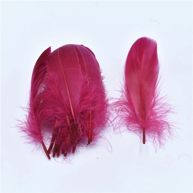 Цветные 100 шт, качественные натуральные гусиные перья 5-7 дюймов/13-18 см, самодельные Украшения, перо, 18 цветов