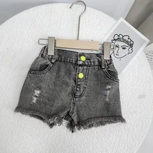Шорты для малышей, джинсы Лидер продаж, Дизайнерские летние детские джинсовые шорты для подростков детские джинсовые шорты для девочек и мальчиков, одежда Короткие штаны для девочек
