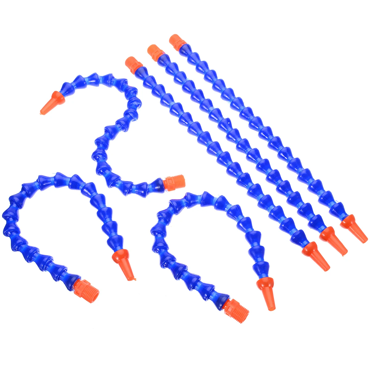6 шт 300 мм 1/4 пластиковая круглая насадка гибкие водяное масло хладагент трубы Регулируемый станок охлаждающие шланги без переключателя