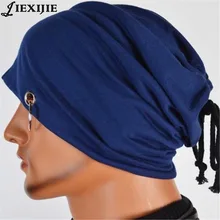 Мужские шапки в стиле хип-хоп вязаные шапки Skullies Beanie cap Solid Gorros Beanies for wo мужские зимние шапки железное кольцо шапка осень зима с капюшоном ha