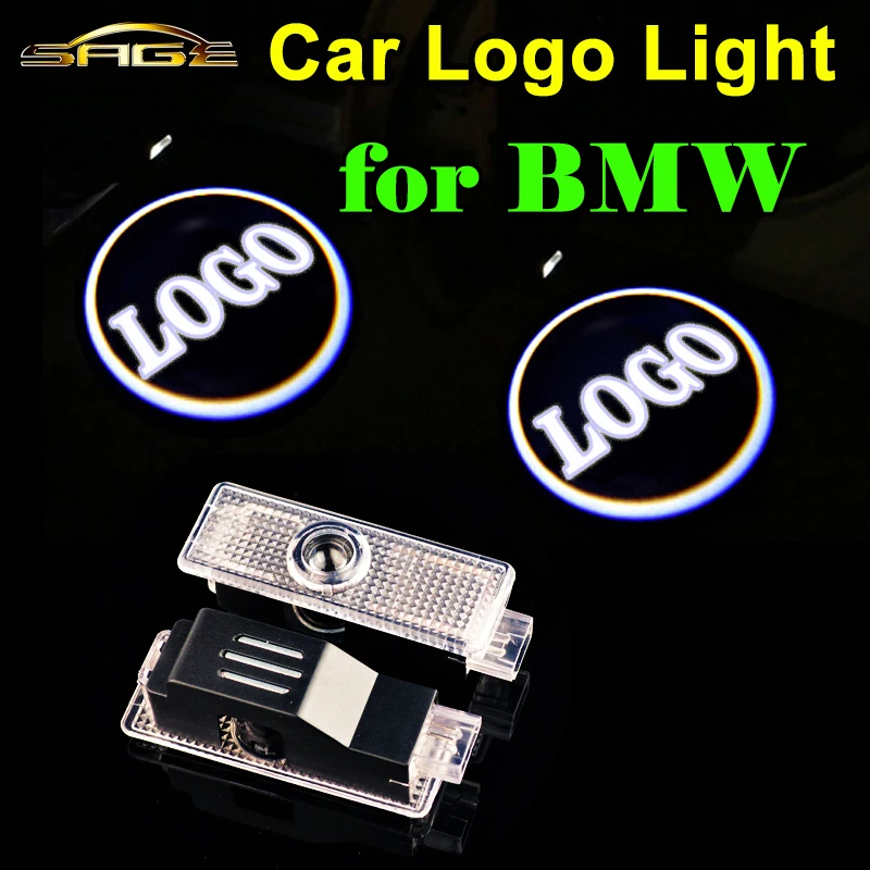 2 PCS LED Car Door Welcome Light Laser LOGO Lamps for BMW 3 5 6 7 ...