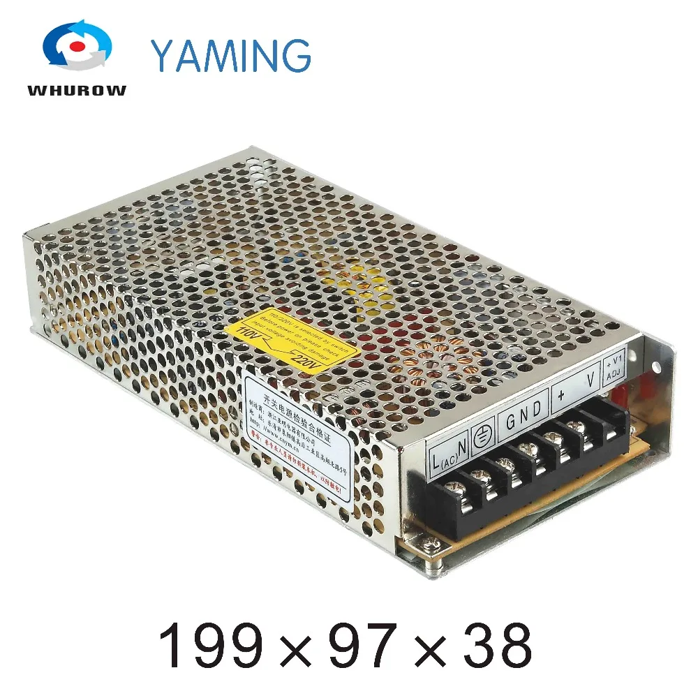 Yaming S-120-24 одиночный выход импульсный источник питания для светодиодной ленты свет 120 Вт 24 В 5A ac к dc 110 В/220 В YMS-120-24