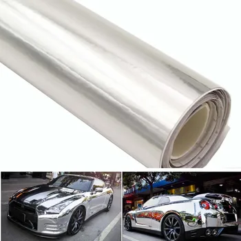 

car covering film silver Mirror Chrome Film Vinyl Wrap Sticker Car Sticker Decal Sheet Vinyl Wrap Sheet auto sticker auto covers