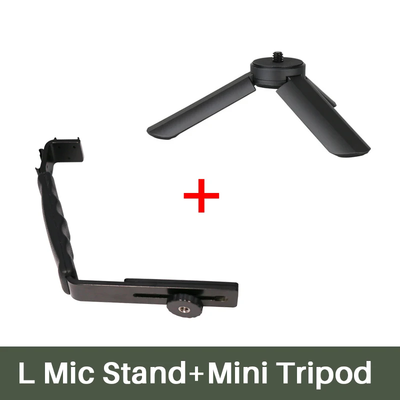  Smooth Q 4 Mic Stand L Bracket Camera Handle Grip for Zhiyun Smooth 4 DJI Osmo LED Light Rode Video