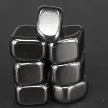 Lodestone magnetite pedra macia, mensagem reiki cristal cura 7pc