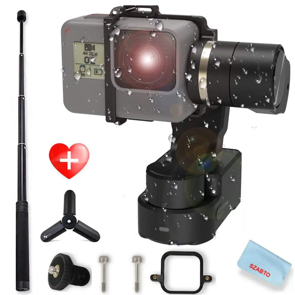 

FeiyuTech WG2X 3-Axis Wearable Gimbal Splash-Proof Stabilizer For Gopro Hero7/6/5 Session Xiaomi Yi 4K SJCAM Action Camera