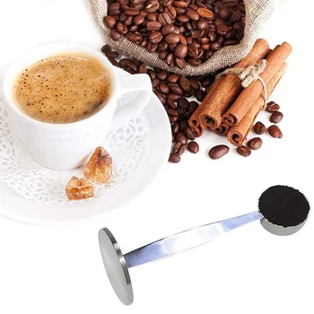 

Household 2 In 1 Stainless Steel Multifunction Coffee Powder Press Spoon Measuring Spoon