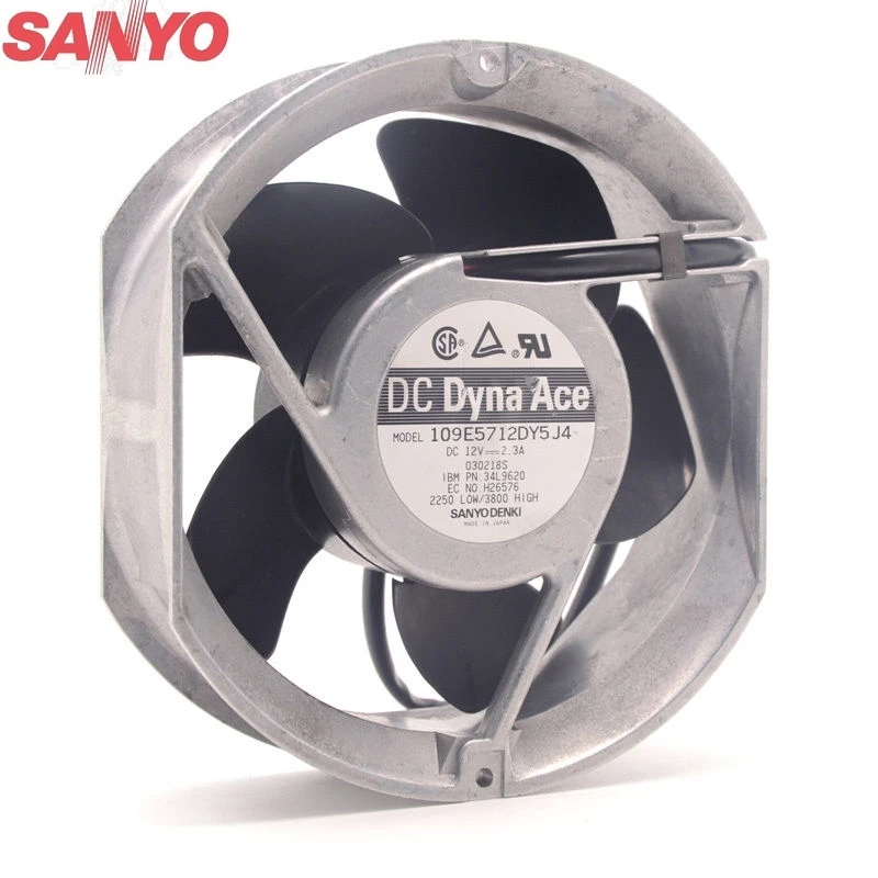 Оригинальный охлаждающий вентилятор Sanyo 109E5712DY5J4 12 В 2.3A 172*172*51 мм чехол с