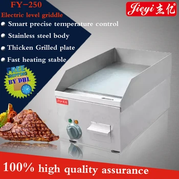 

FY-250 Commercial Stainless steel Electric Griddle double plate precise temperature control 50''-300'' 220V/2000W