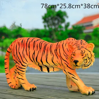 

Simulation Animal The King of Beasts Tiger Purely Manual Statue Colophony Crafts Courtyard Decoration G1057