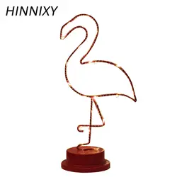 Hinnixy INS простая настольная лампа Umberlla Единорог облако ананас Фламинго моделирование ночные светильники для дома спальни вечерние украшения