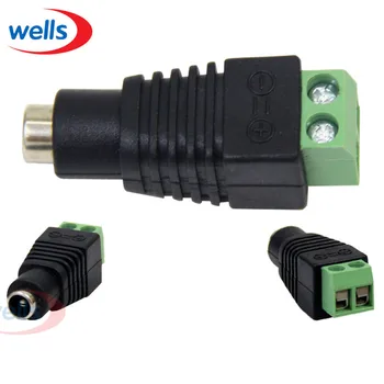 

50pcs 5.5mm x 2.1mm DC Power Female Jack Connector Plugs For LED Light Strip