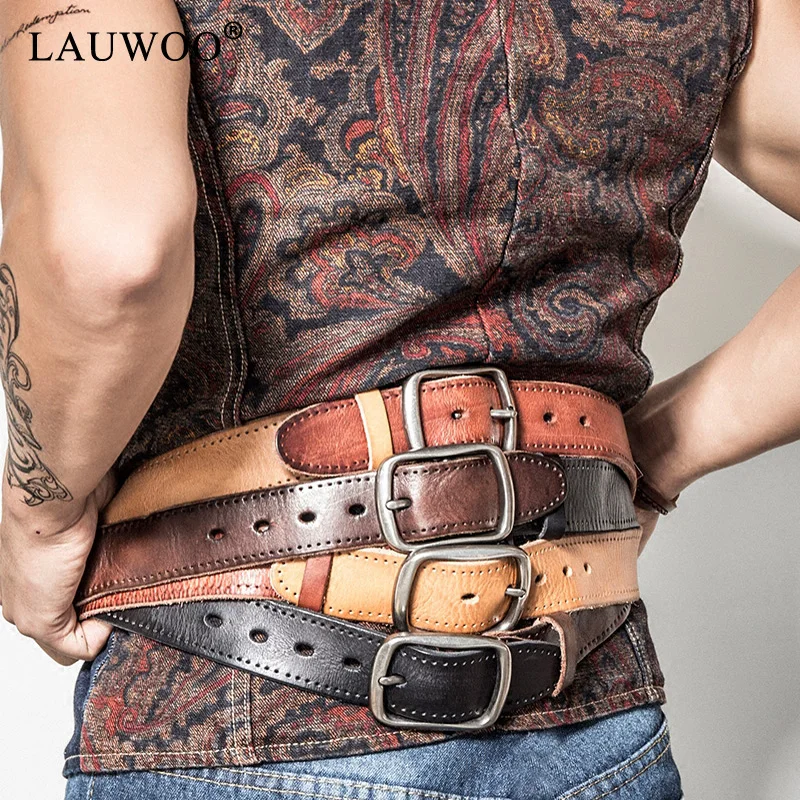 Cow Leather Belt Designer Belts Men High Quality Vintage Cinto Mens