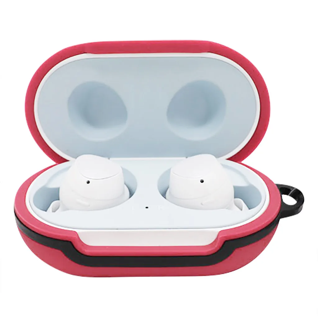 Силиконовый защитный чехол с откидной крышкой для наушников samsung Galaxy Buds водонепроницаемые противоударные чехлы с карабином