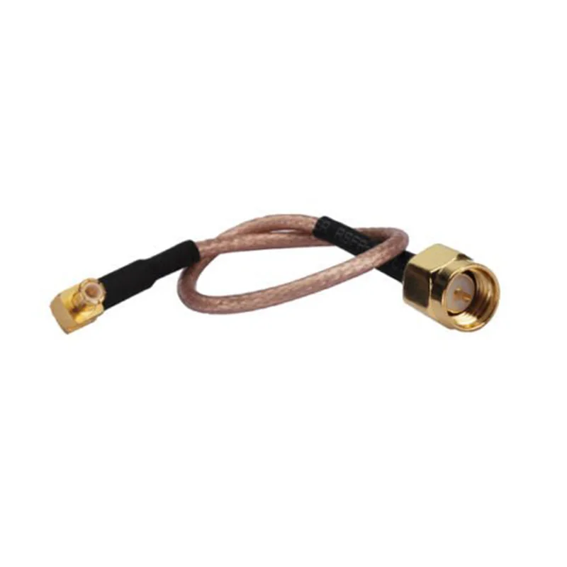 

ALLISHOP Wireless Card Cable MCX Male Right Angle to SMA Male Right Angle RF Coax Cable 5M RG178