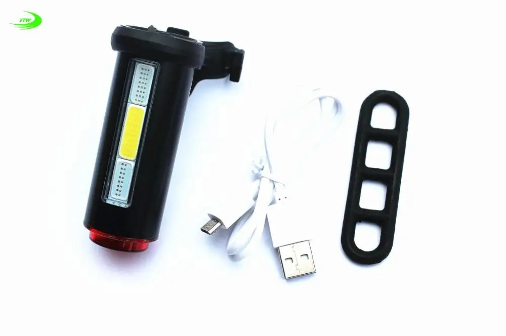 Bicycle USB Light Bike LED 360 Degree Laser Light Cycling Tail Flashlight Bicycle Accessories TL2061