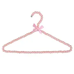 Имитация жемчуга розовый бант крюк вешалки для взрослой одежды 39 см