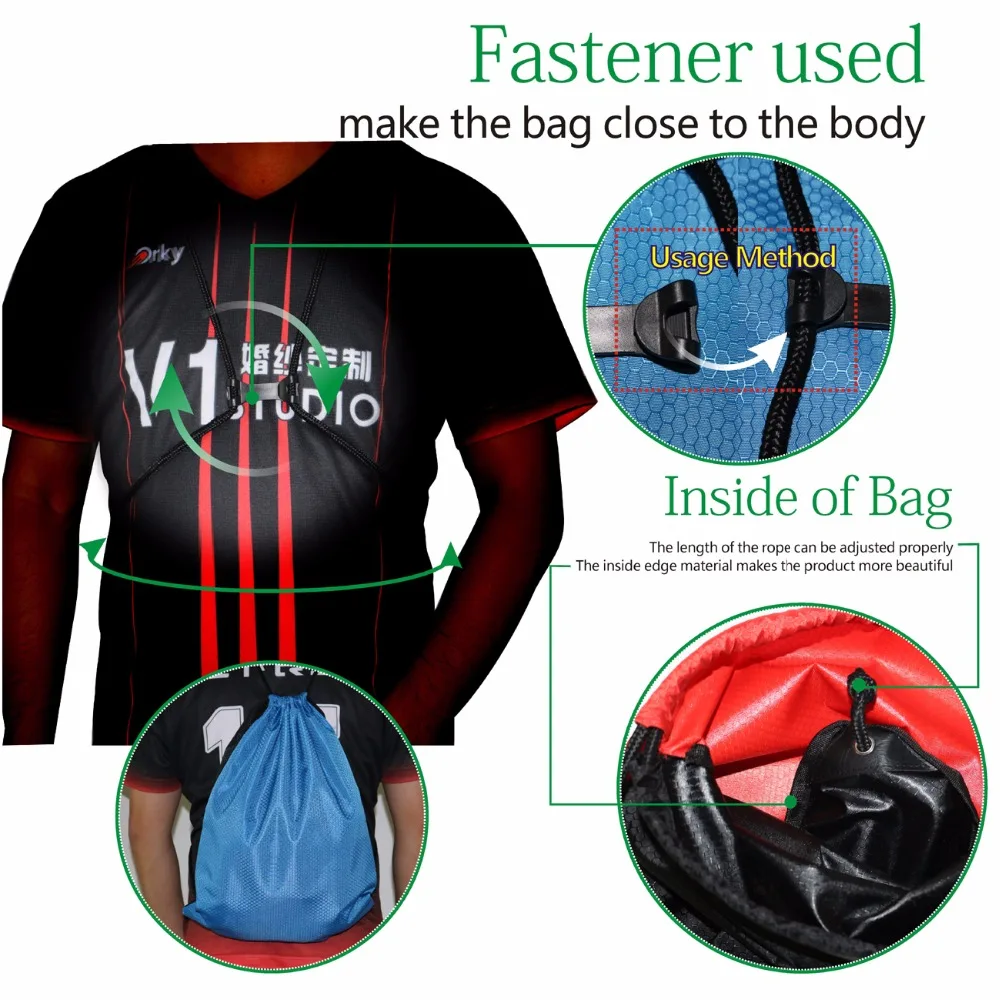 VILLGE Waterproof Sporty Sling Backpack bags for Women Men Drawstring Bags High-Quality Fashion VILLGE Waterproof Sporty Sling Backpack bags for Women Men Drawstring Bags High-Quality Fashion