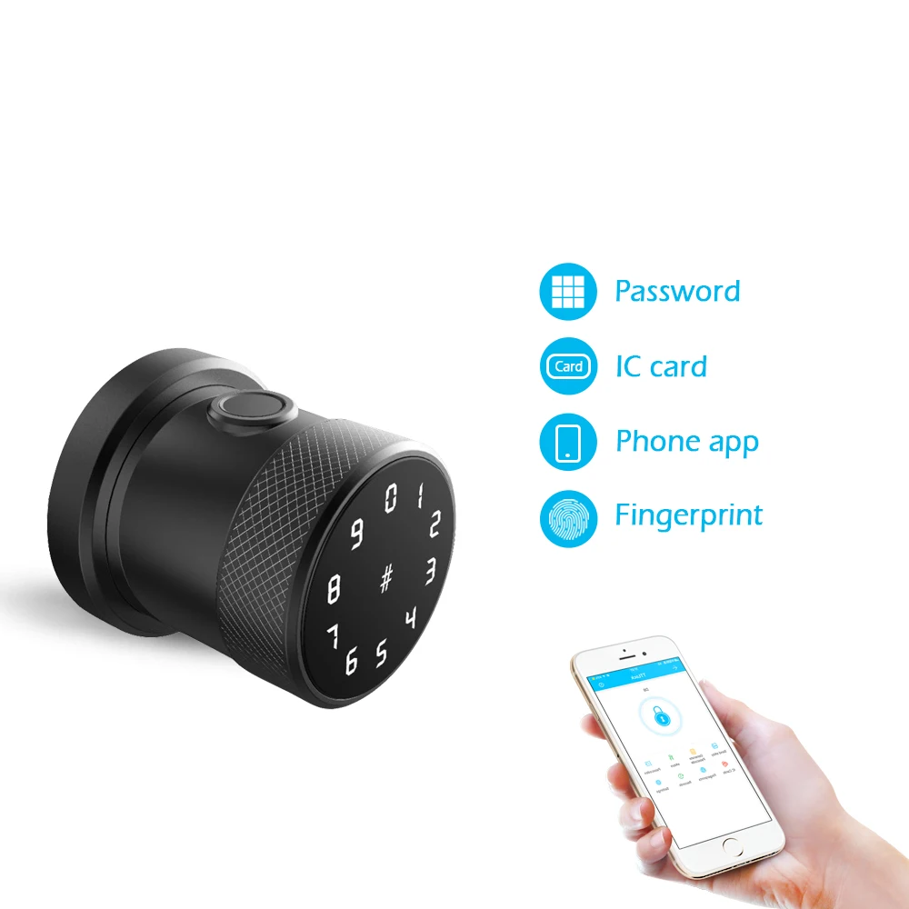 Zinc Alloy Fingerprint Smart Door Lock Digital Keypad Intelligent