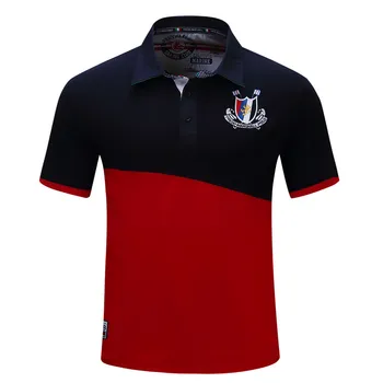 

Nice New Fashion Men Patchwork Quality Cotton Polo Shirts Short Sleeve Summer Style Tops For Male M-2XL