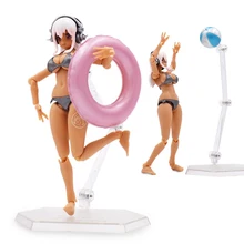 Buy 15cm Anime Super Sonico Action Figure Figma EX-023 Super Sonico Beauty Model Good Collection Doll Sexy Toys Free Shipping Free Shipping