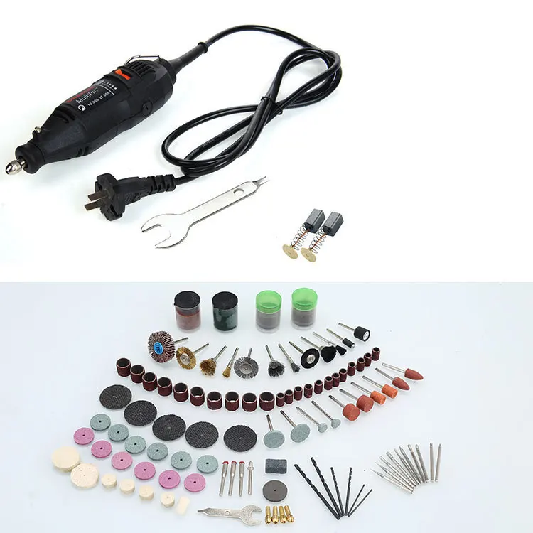 

1PCS Electric grinder 147pcs Mini Drill Grinding Set Dremel Rotary Tool forMilling Polishing Drilling Cutting Engraving