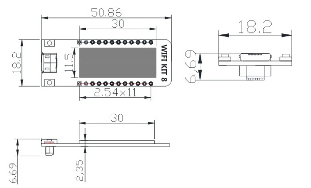 0,91 ''ESP8266 wifi чип 0,91 дюймов OLED CP2014 32Mb Flash ESP 8266 модуль Интернет вещей плата PCB NodeMcu для Arduino IOT