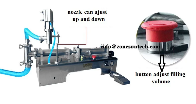 ZONESUN 1000-5000 мл пневматический непрерывный e-liquid вода молоко масло пиво, сок парфюмерный напиток большая бутылочка разливочная машина