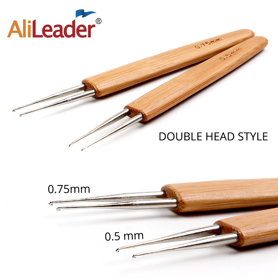 Dreadlock Crochet Hook Soft Touch Steel 0.5Mm 0.75Mm Crochet Hook For Dreads Dreadlock Needle Tool For Braid Craft 1/2/3 Head Dreadlock Crochet Hook Soft Touch Steel 0.5Mm 0.75Mm Crochet Hook For Dreads Dreadlock Needle Tool For Braid Craft 1/2/3 Head